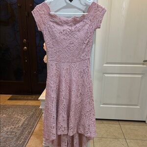City Studio Vintage Sparkly Pink Dress